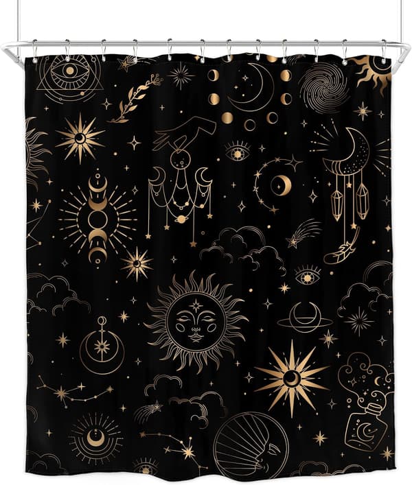 Celestial Duschdraperi - Sol Månfas Astrologi