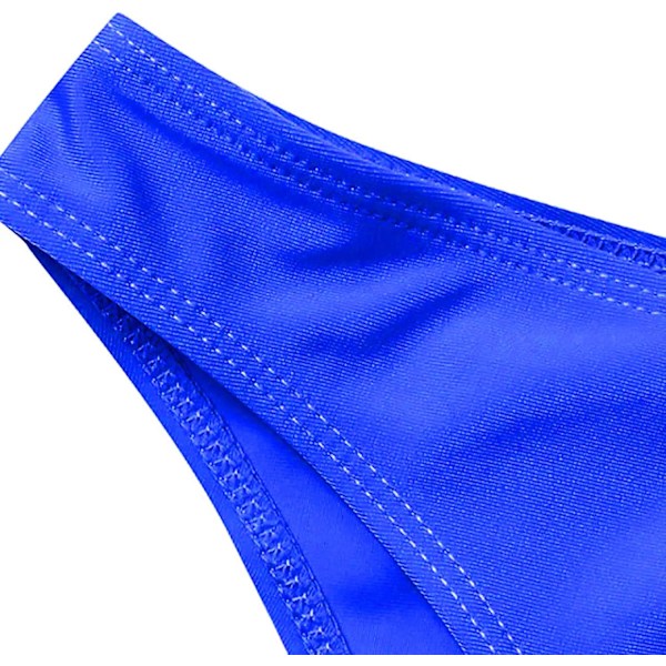 Tvådelad Baddräkt för Kvinnor Off Shoulder Tubtopp Baddräkt Sommar Strand Casual Semester Badkläder Bikini Set A02-blå Medium