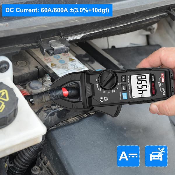 2025 Seneste Model Digitalt Tangamperemeter Multimeter TRMS 6000 Tællinger Spændingstester Amp Volt Meter, Auto-Ranging Voltmeter Måler NCV AC DC