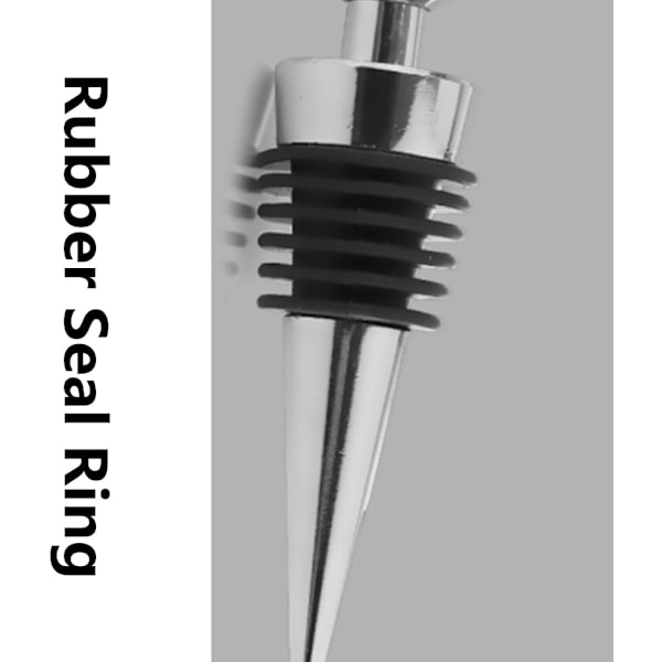 Rostfritt Stål Mousserande Vin Flaskkork, Öl Tätning, Lämplig för Semesterfest Svart
