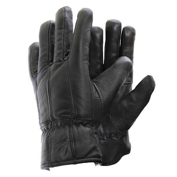 Herre sorte bløde handsker i ægte lammeskind - Perfekt sort L/XL