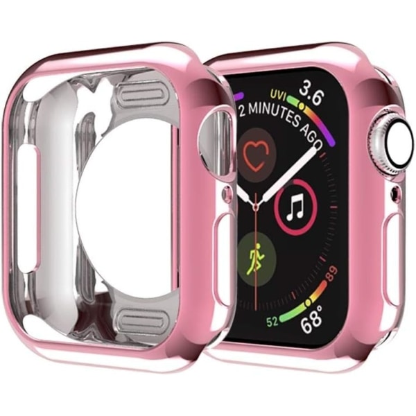 för Apple Watch Series 54 44mm Plating Round Pink