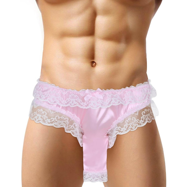 2025 Senaste Modell Herr Body Stringtrosa G-string Trikå Mesh Brottningstrikå Jumpsuit Underkläder Baslager Vit Large