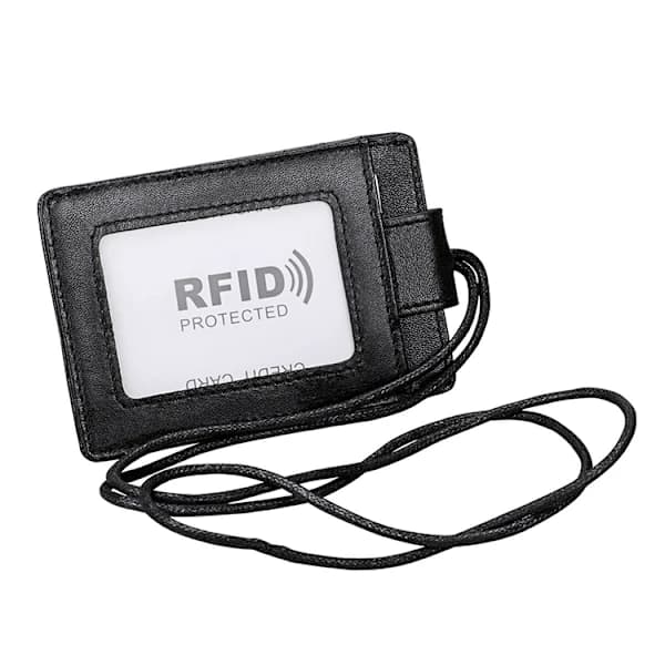RFID kortholder med halsrem og ID-mærke