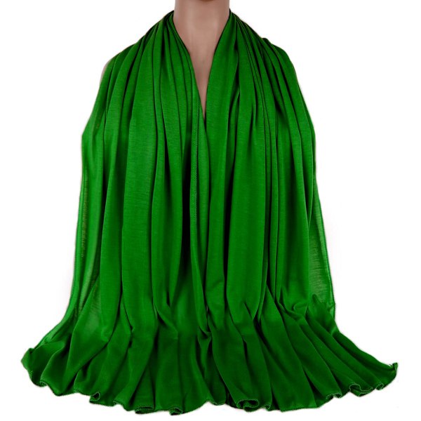 Stretch Huvudscarfs Hårband För Muslimer Mjuka Andningsbara Scarf-brilliant Green