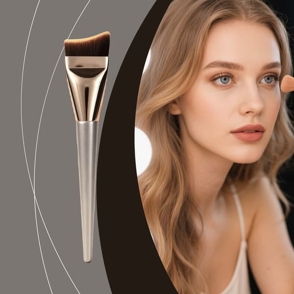 Makeup foundation børste med blid og glat tekstur, velegnet til hverdagsbrug, blush og foundation. Bærbart værktøj.