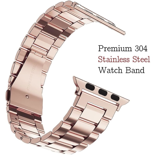 Kompatibel med Apple Watch-armband och fodral Rose Gold 38/40/41mm