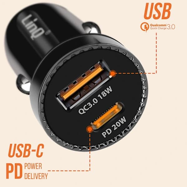 Billader 38W Power Delivery + USB Quick Charge