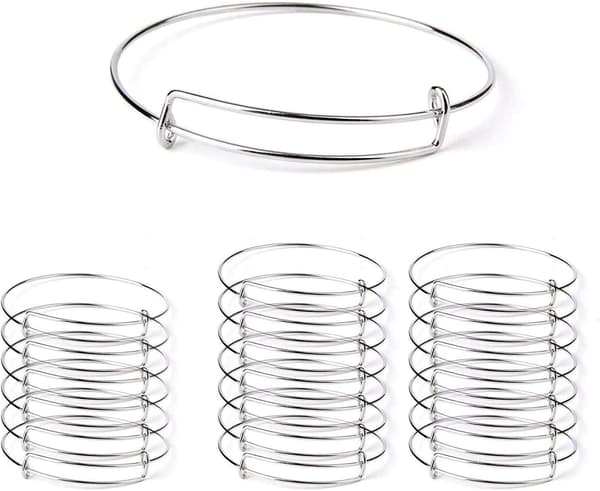 Udvidbare tomme armbånd 20 stk. til DIY-smykker