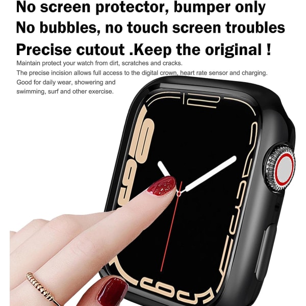 för Apple Watch Case 42mm Series 3/2 Soft plating black 42 mm