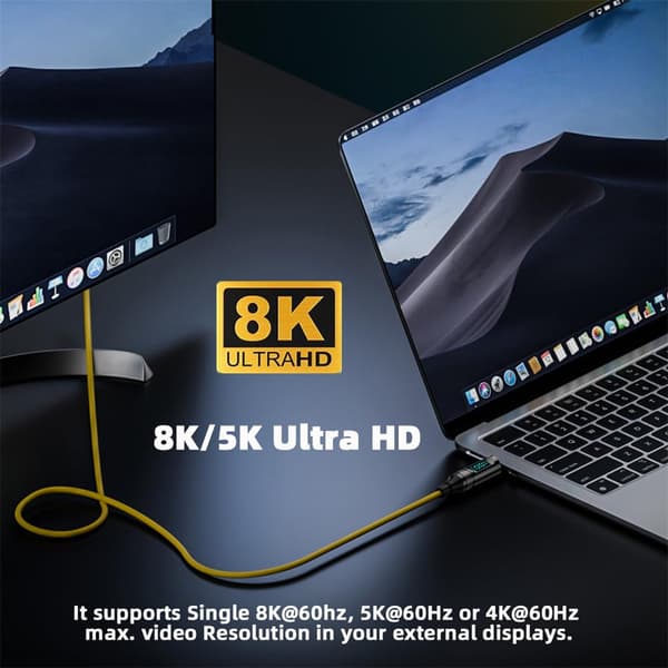 2025 Seneste Model cablecc 20Gbps 100W 8K USB4 Smart LED Display USB-C Kabel til Laptop Disk Telefon Type-C Han til Han Kabel Strøm & Data 20