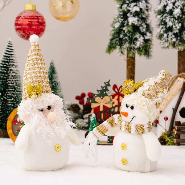 2 julepynt snemand figur ornament