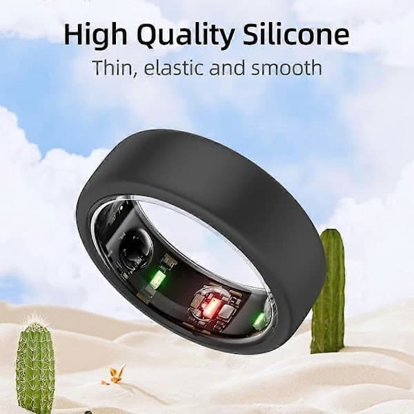 Oura Ring Gen3 Elastisk Silikone Ring Cover, Størrelse M, Transparent