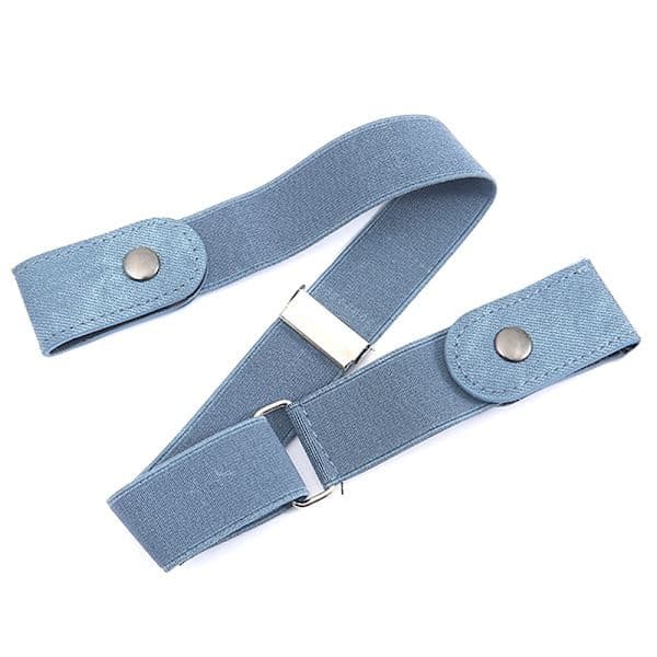 Spennefritt midjebelte for jeans Bukse uten spenne Elastisk Stretch Lyseblå
