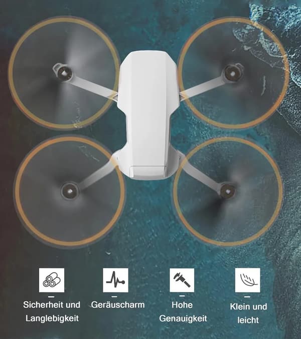 Mavic Mini Propeller, 16 stk DJI Mavic Mini Propeller Erstatningsblader, Mavic Mini Drone Tilbehør, Erstatning