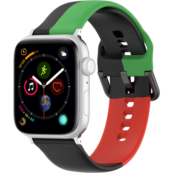 Multifärgad Silikonarmband Kompatibelt med Apple Watch Serie 8 7 6 5 4