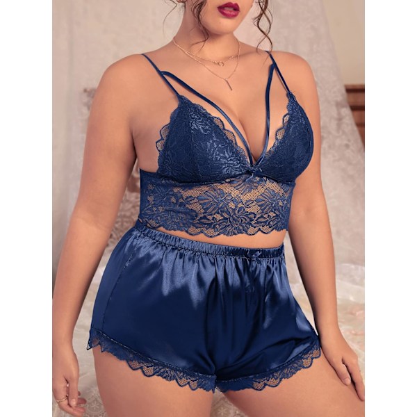 2025 Senaste Modellen Dam Plus Size Sexiga Underkläder Jordgubbsnät BH och Trosa Alla Hjärtans Dag Present Underkläder för Kvinnor