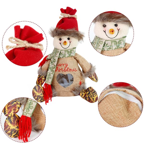 3 delar flanell docka julklapp godispåse dekoration