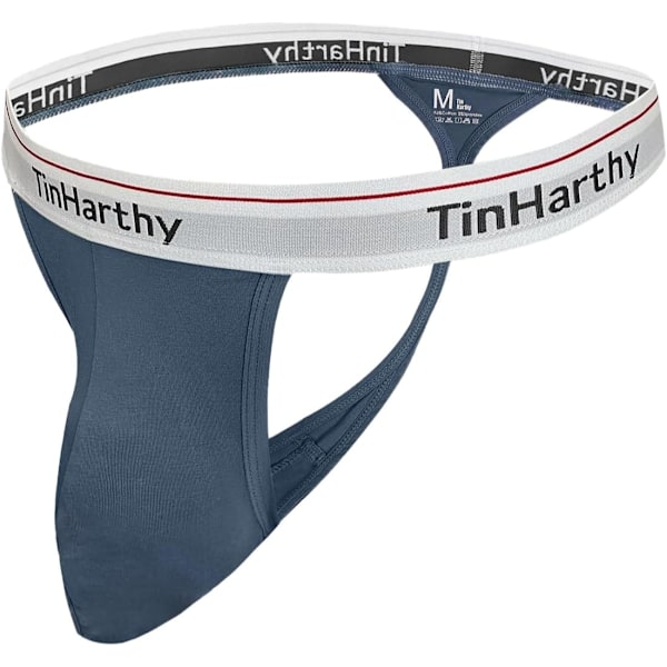 2025 Senaste Modell Herr G-String T-Back Trosor Bomull Andningsbara Underbyxor Jock Strap för Manliga Atletiska Stöd Mörkgrå Medium