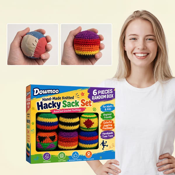 Håndstrikkede bolde (6 designs tilgængelige tilfældigt)