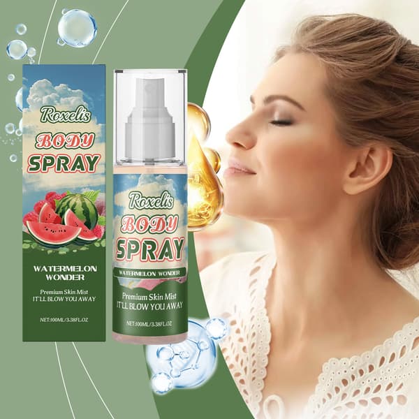 Kropsduftspray til kvinder, vandmelonduft, blød og elegant, langvarig duft