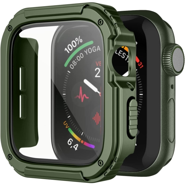 Kompatibel för robust Apple Watch Case 38Mm Series 3/2/1 med skärm Army Green 38mm