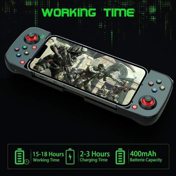 2025 Seneste Model 2 stk. Mobil Gaming Controller til iPhone/Android - Trådløs Controller