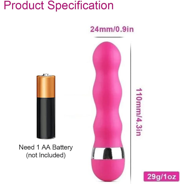 2025 Senaste Modell Bullet Vibrator Sexleksak för Vuxna - AA Batteri - G Punkt Mini Vibe Sensorisk Leksak för Vuxna Klitoris