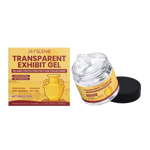 Transparent Display Gel, Flerfunktions Museumskitt för Konst, Samlarobjekt & Figurer, Säker Basfixering, 60g