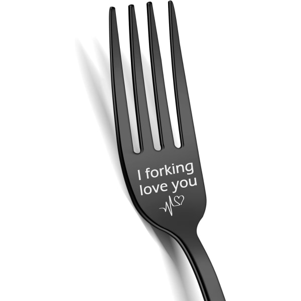 I Forking Love You Forks - Graverad gaffelgåva i rostfritt stål