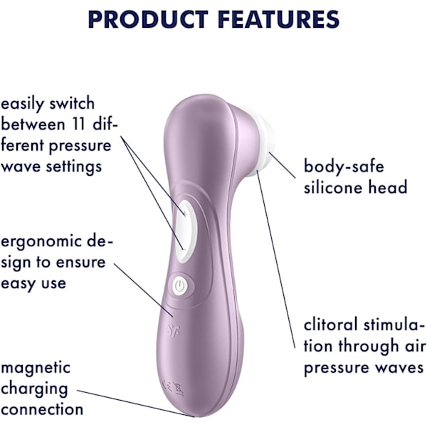 2025 Senaste Modell Satisfyer Pro 2 Air-Pulse Stimulator - Beröringsfri