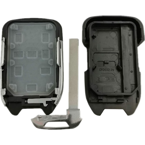 Nyckellös Fjärrkontroll Nyckel Fob Skal och Silikonskydd Kompatibelt med för 2017 2018 2019 2020 2021 2022 GMC Terrain HYQ1EA HYQ1AA 1
