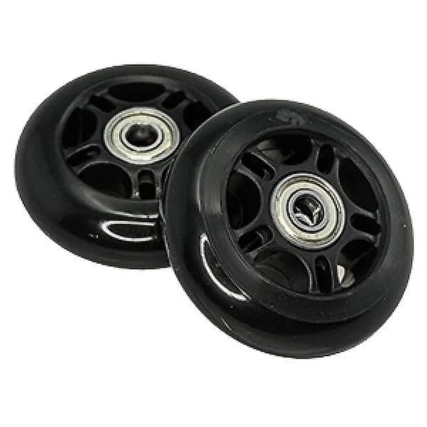 76mm bakhjul - svart (2-pack)