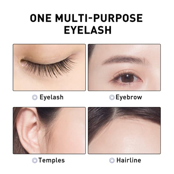 Mascara til sorte, lange, buede, tykke og fugtede vipper