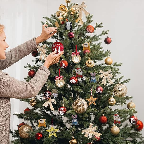 24 dagers adventskalender med mini plysjleker, nedtelling til jul for barn
