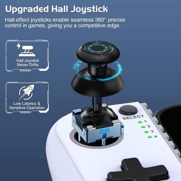 2025 Seneste Model Mobile Spilcontrollere til iPhone/Android, Hall Effect Telefoncontrollere Understøtter Telefoncover, Spilcontrollere til Xbox,f
