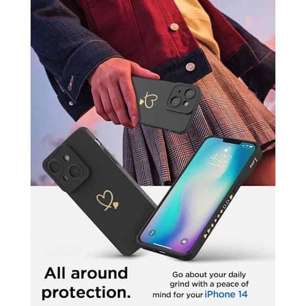 Ultratyndt silikoneetui til iPhone 14 - Blødt greb - Ridsefast -