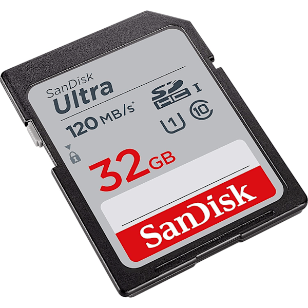 2025 Senaste Modell 32GB Ultra SD Minneskort (4-pack) SDHC UHS-I Kort 120 MB/s Klass 10 (SDSDUN4-032G-GN6IN) Paket med (1) Everything