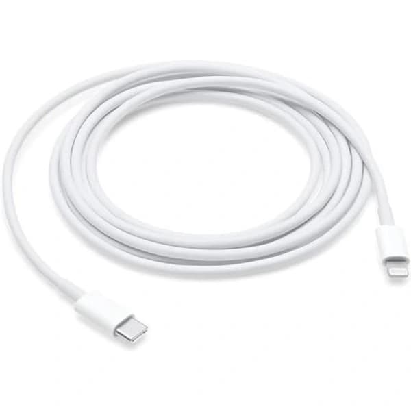 Applen USB-C–Lightning-kaapeli (2 metriä), valkoinen