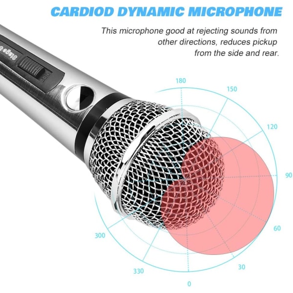 Trådbundna Dynamiska Karaoke-mikrofoner. Professionell Handhållen