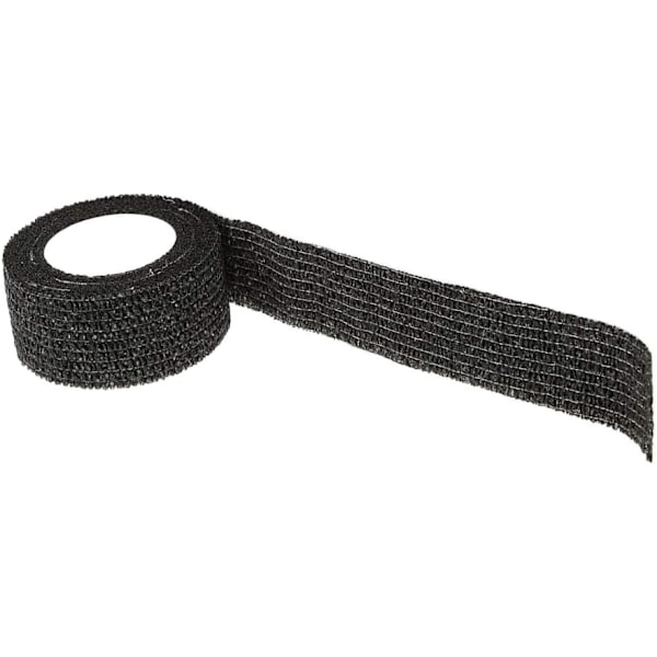 10 st Självhäftande Kohäsiva Förband Elastiska Starka Första Hjälpen Tejp Svart för handled fotled Sport 2.5m x 5cm