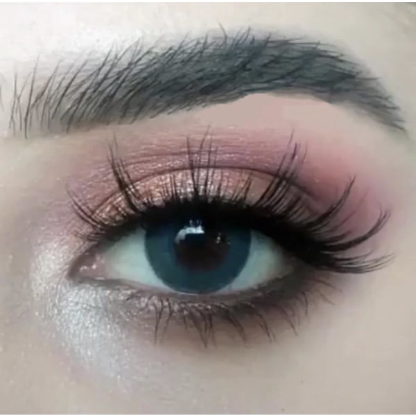 Blågrå- linser för både mörka och ljusa ögon,med linsetui sterling gray