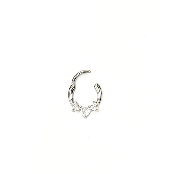 Septum smycke med Cubic zirkon stenar.
