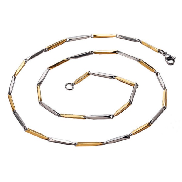 Halsband med 18k guldplätering  i rostfritt stål guld