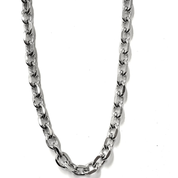 Grov Ankarlänk halsband i stål som håller färgen livet ut. 11mm 45cm lång