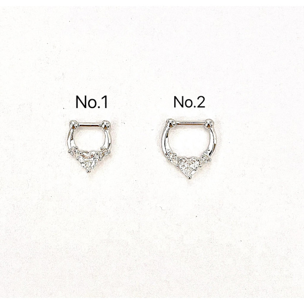 Septum smycke med Cubic zirkon stenar.