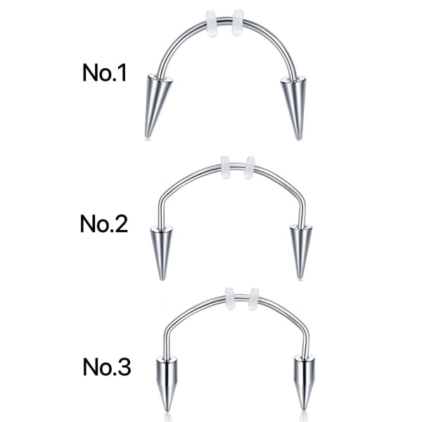 Smiley piercing i 316L kirurgiskt stål No.2
