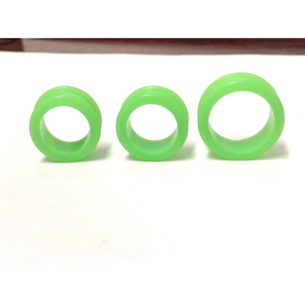 Silikon tunnlar i grön, 18mm-22mm, 3st grön