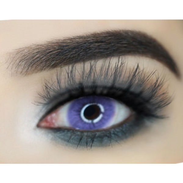 Lila-linser för både mörka och ljusa ögon,med linsetui Sweet violet