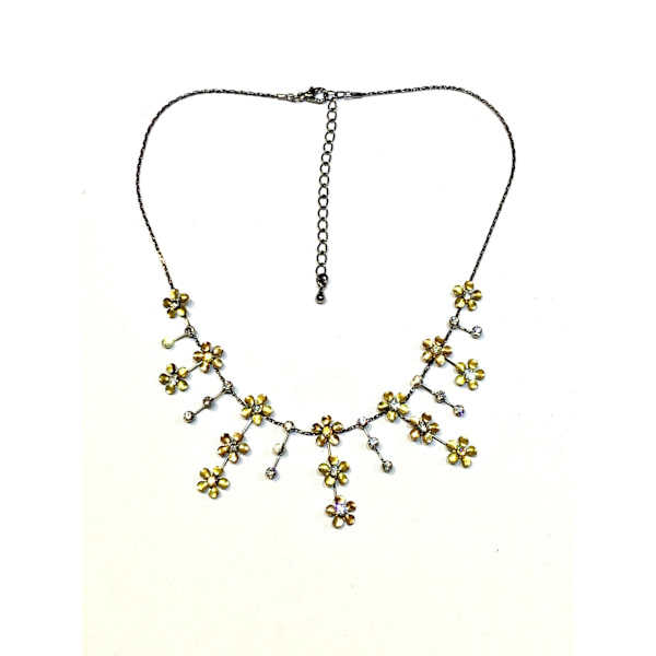 Halsband med gula blommor gul